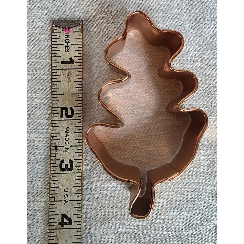 Lot of 6 Copper Colored Fall Themed Metal Cookie Cutters Thanksgiving Holiday